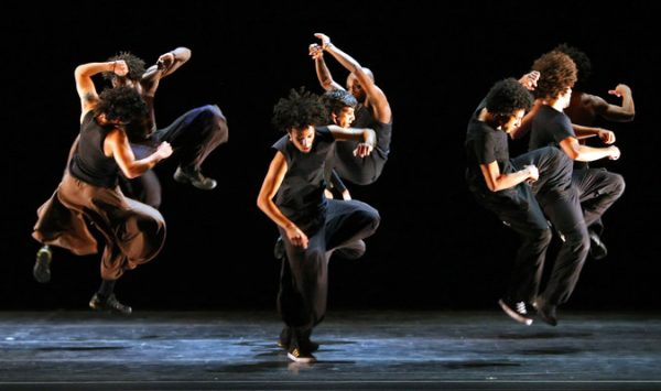 Dancers from Companhia Urbana de Dança perform on stage