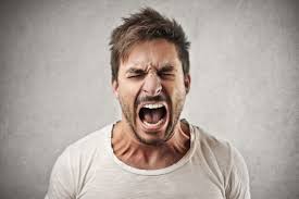 Angry man shouting