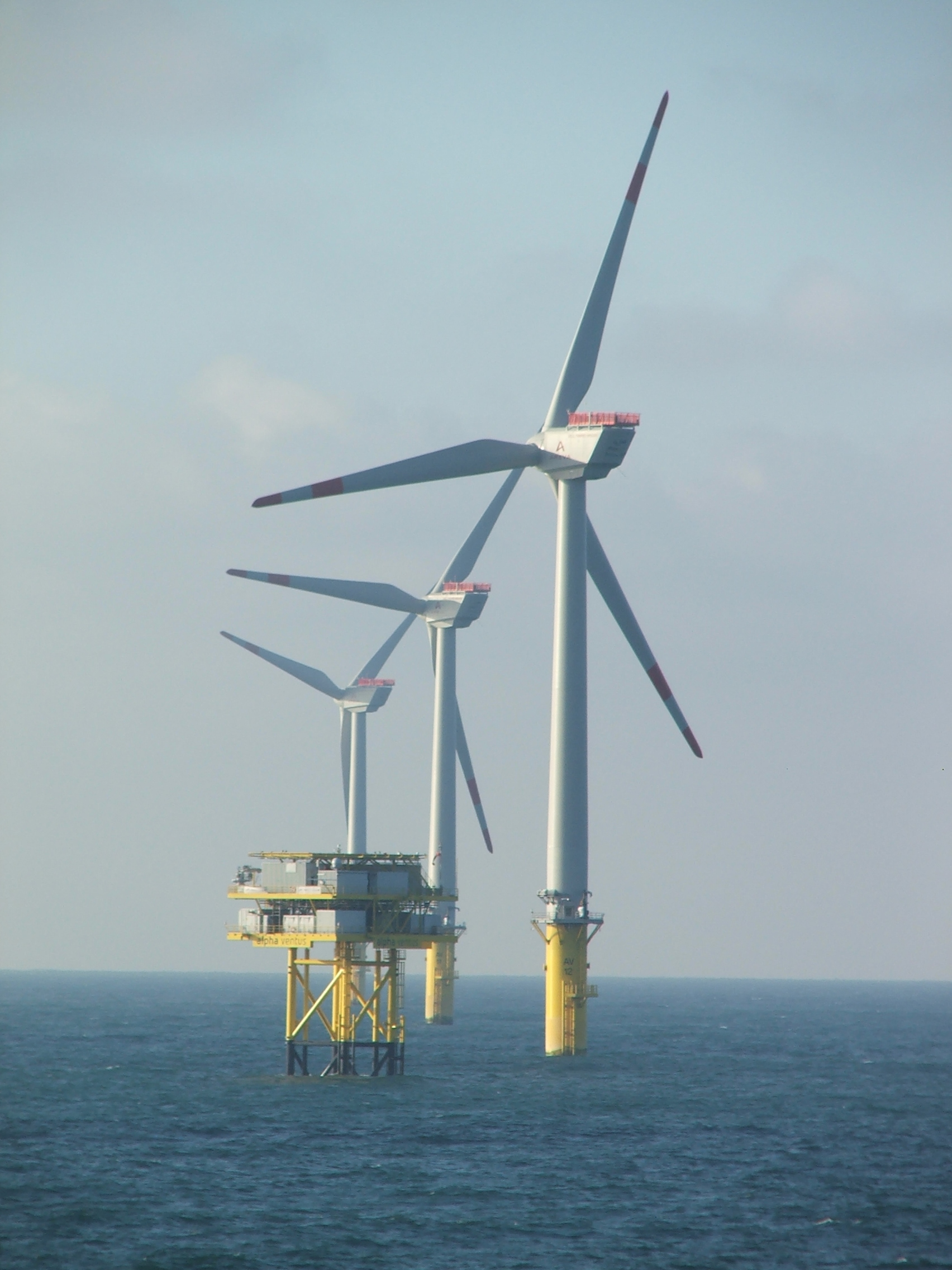 Photograph of offshore wind farm