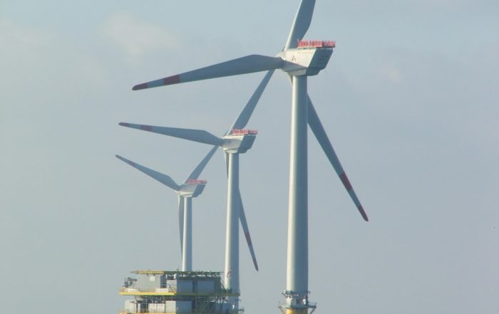 Photograph of offshore wind farm